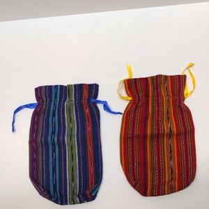 Multiple Color Fabric Satchel Bundle of  2